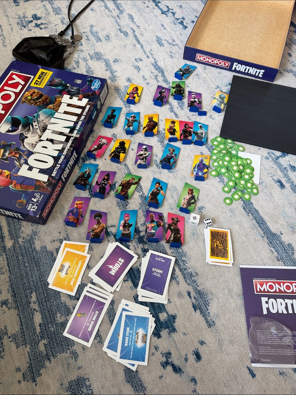 Fortnite Monopoly Board Game - Blue & Purple Character Tokens